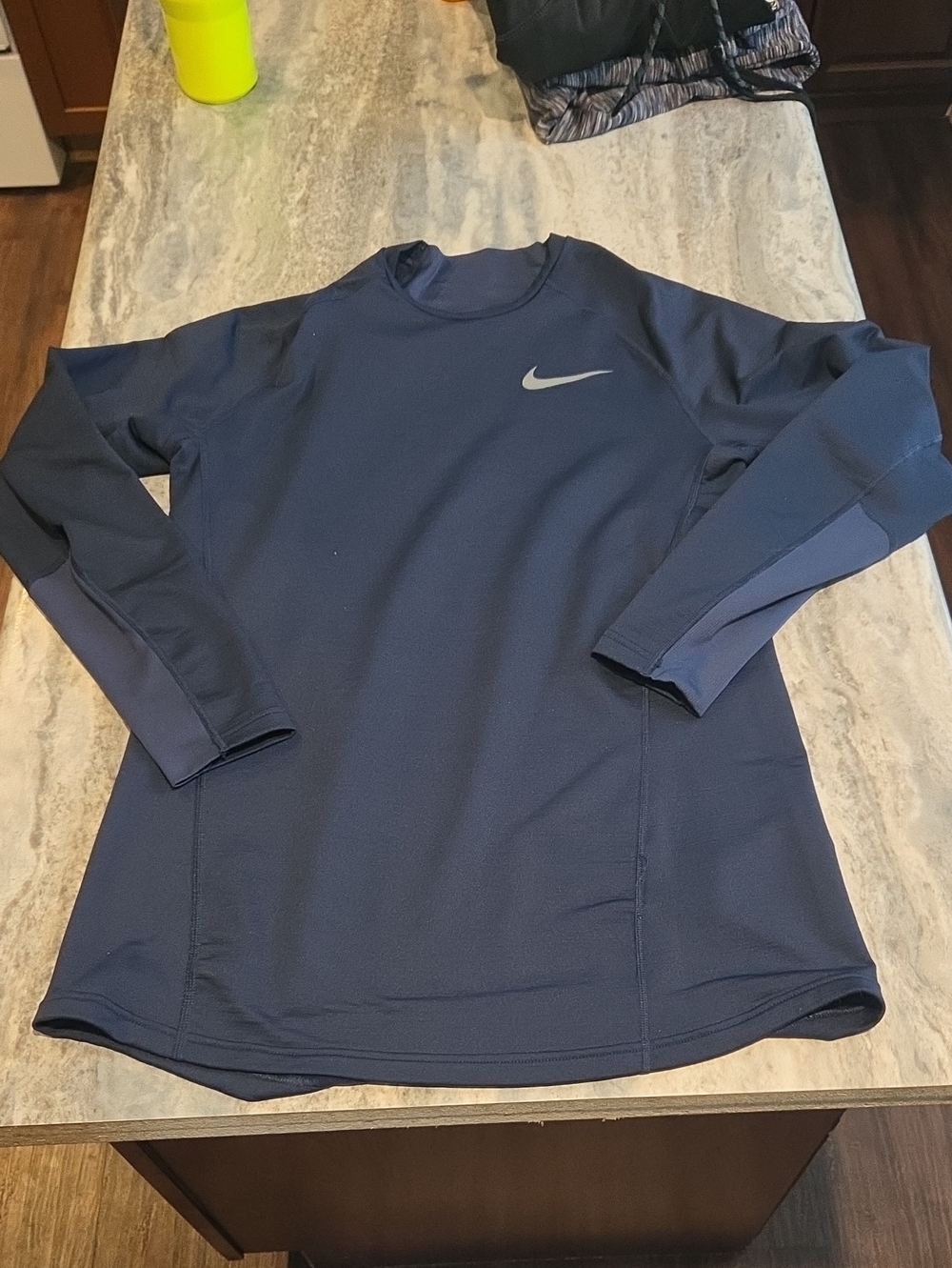 Nike Pro Drifit Men’s Navy Crewneck Performance Sweater
